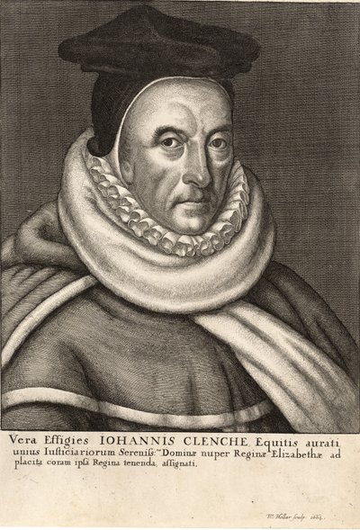 John Clenche. Staat 1 door Wenceslaus Hollar